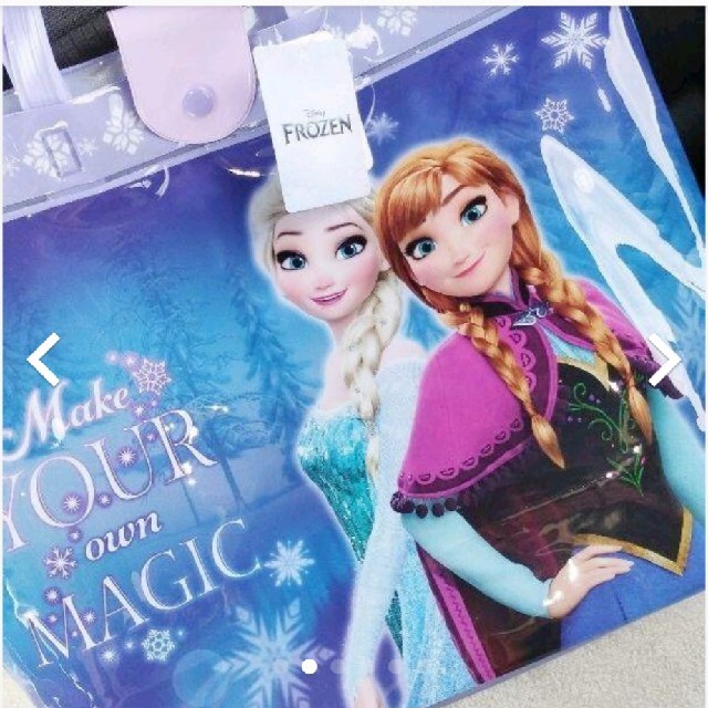 Disney(ディズニー)のDisney アナ雪　女の子プールバッグ ビニールバッグ ビーチバッグプリンセス キッズ/ベビー/マタニティのこども用バッグ(その他)の商品写真