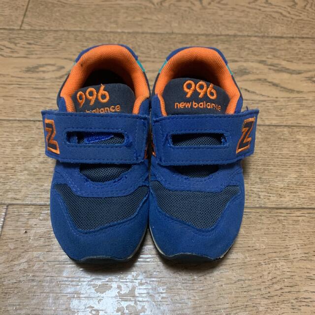 New Balance(ニューバランス)の 【6/26まで値下げ中！】ニューバランス 996 14.5cm 青 橙    キッズ/ベビー/マタニティのベビー靴/シューズ(~14cm)(スニーカー)の商品写真