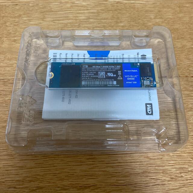 WD Blue SN550 SSD 1TB スマホ/家電/カメラのPC/タブレット(PCパーツ)の商品写真
