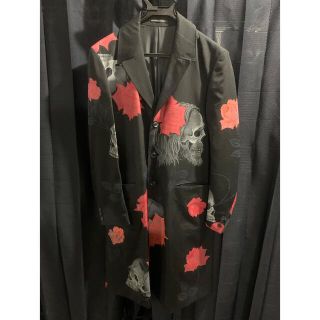 ヨウジヤマモト(Yohji Yamamoto)のヨウジヤマモト　スカルローズ　ロングジャケット(テーラードジャケット)