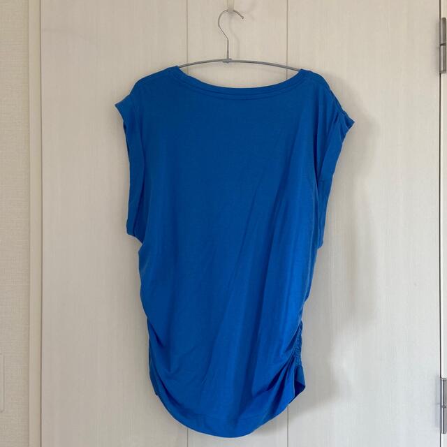 ZARA(ザラ)のブルーシャツ　ZARA レディースのトップス(シャツ/ブラウス(半袖/袖なし))の商品写真