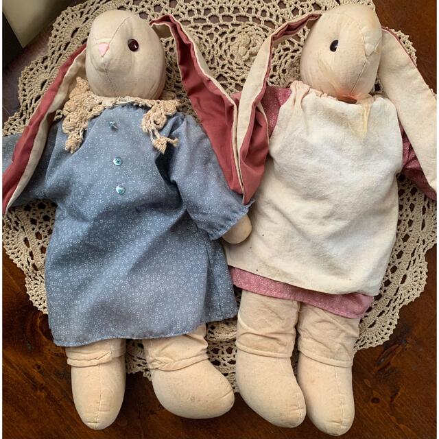 カントリードール✳︎うさぎ2体セットの通販 by ふりかけ|ラクマ カントリードール✳︎うさぎ2体セットの通販 by ふりかけ|ラクマ