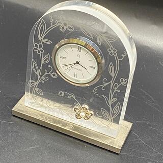 MIKIMOTO - MIKIMOTO ミキモト ガラス時計 置き時計の通販 by nene's 
