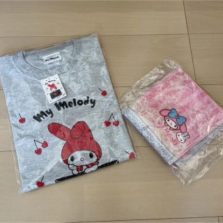 マイメロディ(マイメロディ)の【新品】非売品 マイメロディ Tシャツ 半袖 タオル セット(キャラクターグッズ)