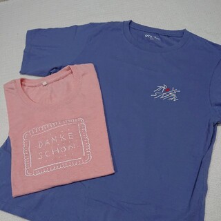 ユニクロ(UNIQLO)のレディーストップス☆Tシャツ2set(Tシャツ(半袖/袖なし))