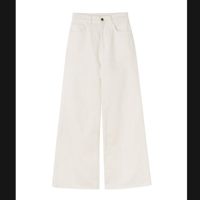 ❤️【送料込】ELENORE☆ White flare wide pants 2