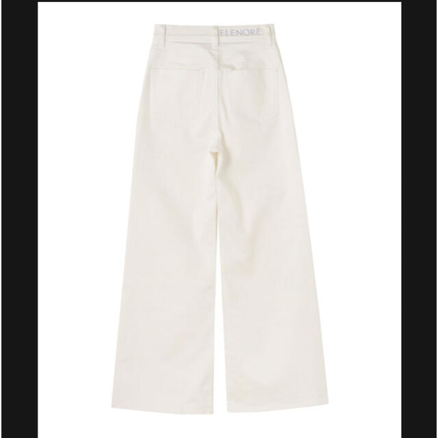 ❤️【送料込】ELENORE☆ White flare wide pants 3