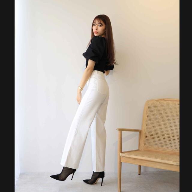 ❤️【送料込】ELENORE☆ White flare wide pants 7