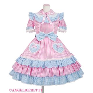 アンジェリックプリティー(Angelic Pretty)のギンガムシャーベットワンピース(ひざ丈ワンピース)