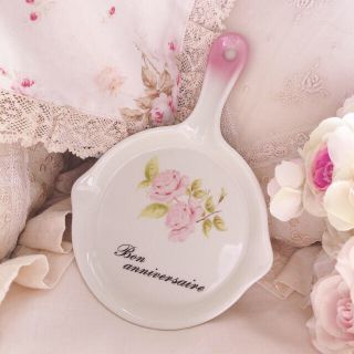 アフタヌーンティー(AfternoonTea)のお値下げ新品♡イマン♡ダイアナローズミニフライパン陶器マニーローズバスケット薔薇(収納/キッチン雑貨)