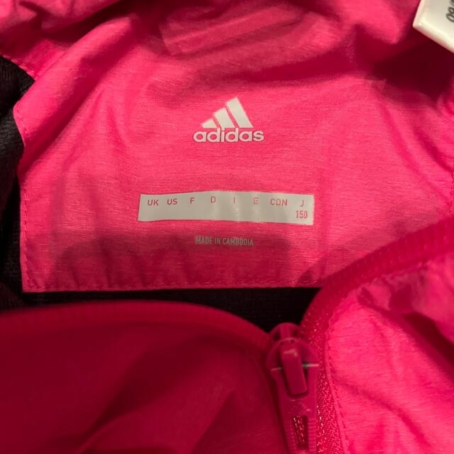 adidas(アディダス)のキッズadidasナイロンジャケット キッズ/ベビー/マタニティのキッズ服女の子用(90cm~)(ジャケット/上着)の商品写真