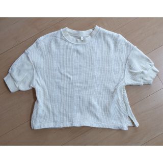 ジーユー(GU)のGU ワッフル　半袖カットソー　110(Tシャツ/カットソー)