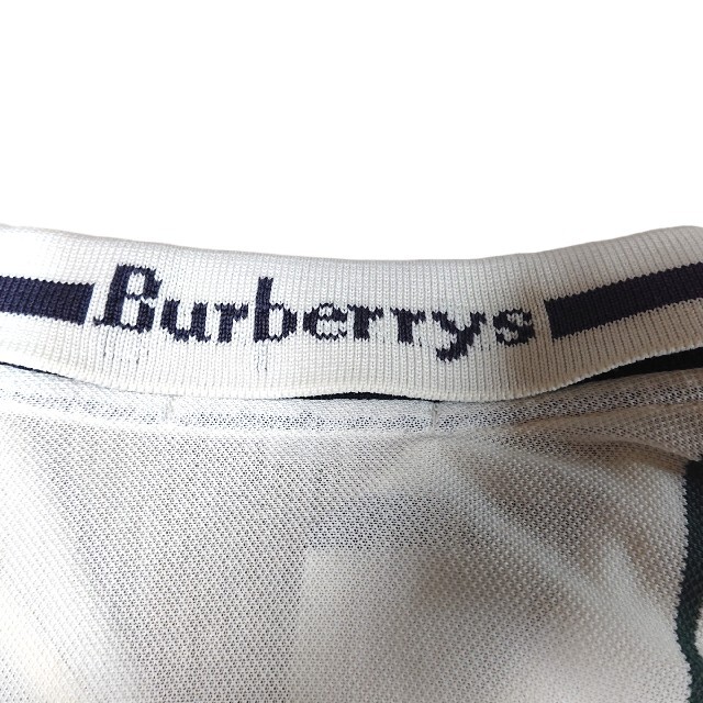 BURBERRY(バーバリー)の90s BURBERRYS 鹿の子 ポロシャツ 古着 バーバリーズ ストライプ メンズのトップス(ポロシャツ)の商品写真