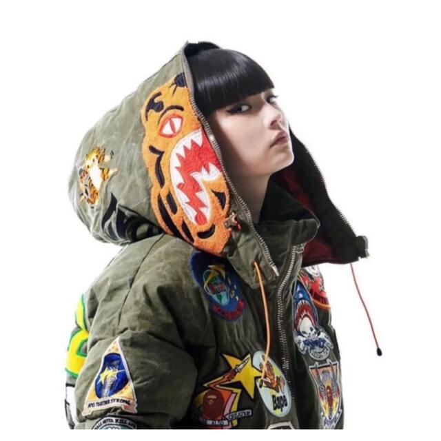 BAPE READYMADE TIGER SHARK DOWN JACKET メンズのジャケット/アウター(ダウンジャケット)の商品写真