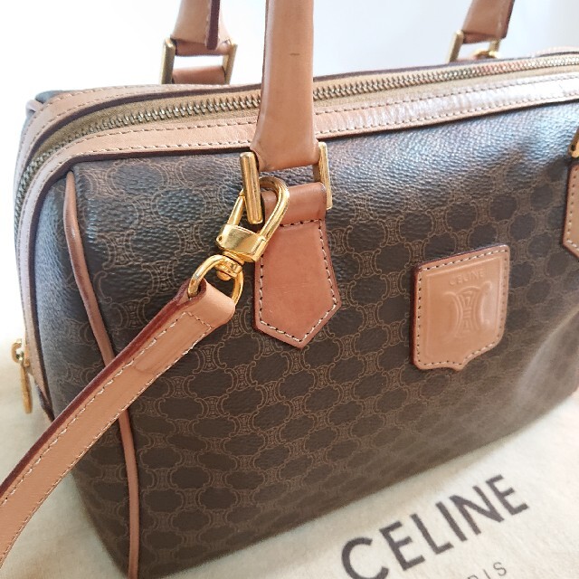 美品 CELINE マカダム柄 2way ハンドバッグ