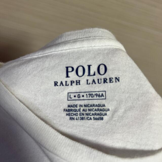 POLO RALPH LAUREN(ポロラルフローレン)のPOLO POLO RALPH LAUREN レディース Lサイズ 白 レディースのトップス(Tシャツ(半袖/袖なし))の商品写真