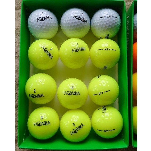 本間ゴルフ(ホンマゴルフ)の全て新品未使用　ホンマD1 A1他　計2ダース(24球) スポーツ/アウトドアのゴルフ(その他)の商品写真