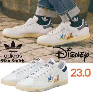 スタンスミス(STANSMITH（adidas）)の【新品23cm】アディダス スタンスミス ディズニー ホワイト/ネイビー23.0(スニーカー)