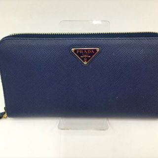 プラダ(PRADA)の〇〇PRADA プラダ ラウンドファスナー 財布 長財布 1L506 ブルー(財布)