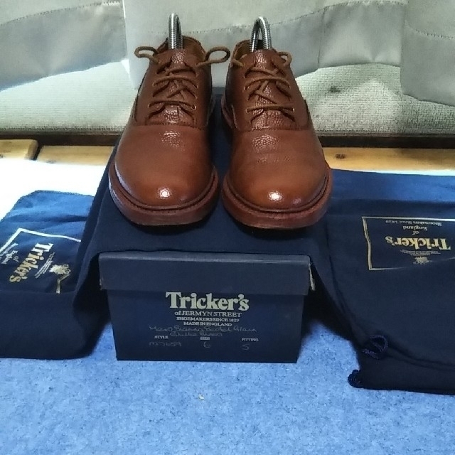 BEAMS別注 Tricker'sギリーシューズ茶UK6