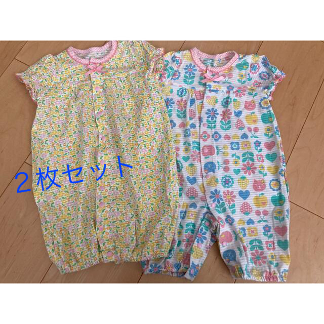 50-70㎝　2way 涼しい　ロンパース　２枚セット キッズ/ベビー/マタニティのベビー服(~85cm)(ロンパース)の商品写真