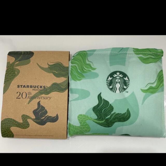 Starbucks Coffee(スターバックスコーヒー)のStarbucks Foldable Bag 20th スタバ エコバッグ レディースのバッグ(エコバッグ)の商品写真