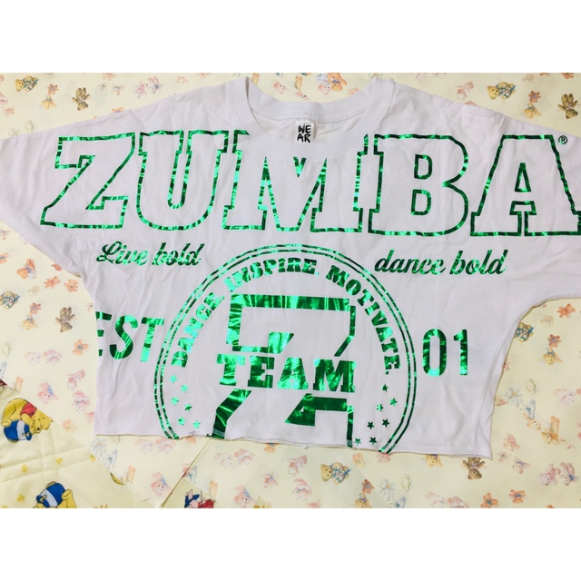 Zumba(ズンバ)のせいあ　様専用です⭐︎ZUMBA Tシャツ⭐︎美品 レディースのトップス(Tシャツ(半袖/袖なし))の商品写真