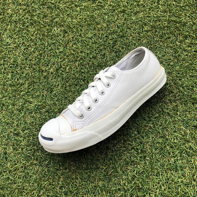 美品22.5 converse コンバース レザージャックパーセル H592