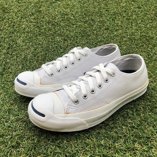 CONVERSE(コンバース)の美品22.5 converse コンバース レザージャックパーセル H592 レディースの靴/シューズ(スニーカー)の商品写真