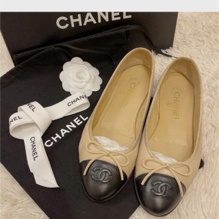 専用になりました⭐CHANEL⭐カメリア付きバレエシューズ