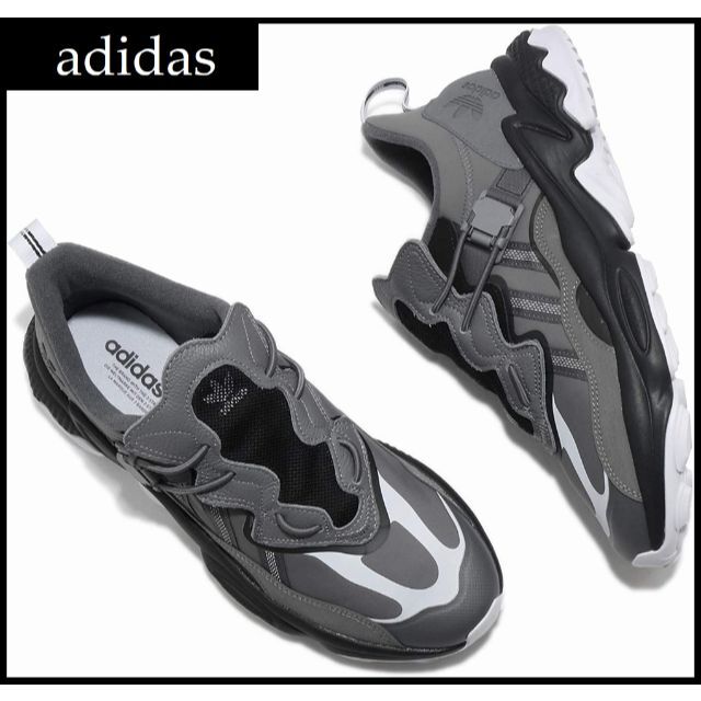 adidas(アディダス)の新品 アディダス FX6044 オズウィーゴ スニーカー グレー 26.5 ④ メンズの靴/シューズ(スニーカー)の商品写真