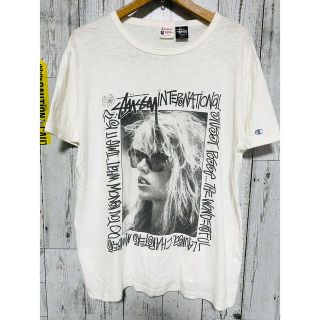 ステューシー(STUSSY)のワールド-ガール超限定 STUSSY Tシャツ チャンピオン  FR2  HUF(Tシャツ/カットソー(半袖/袖なし))