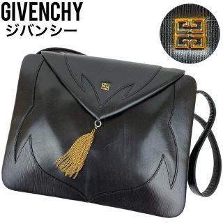 ジバンシィ(GIVENCHY)の✨美品✨　GIVENCHY ジバンシー　ショルダーバッグ　黒　レザー　手提げ(ショルダーバッグ)