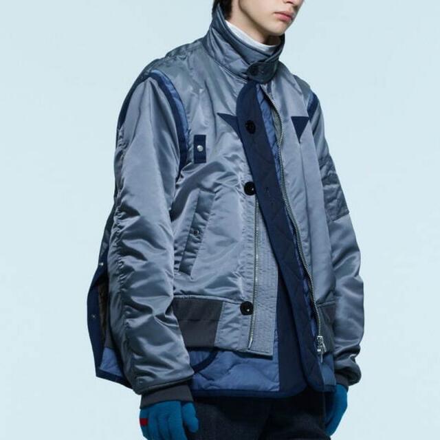 sacai nylon twill mix blouson サイズ3-