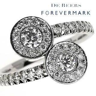 デビアス(DE BEERS)のフォーエバーマーク ダイヤモンド リング Two D® パヴェ(リング(指輪))