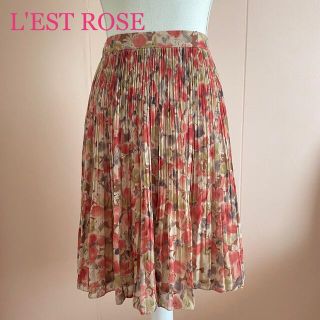 レストローズ(L'EST ROSE)の【送料込み】L'EST ROSE  花柄スカート (ひざ丈スカート)