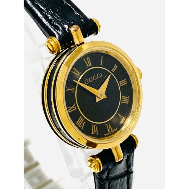 Gucci - 美品! GUCCI 電池&ベルト新品交換済み レディース腕時計