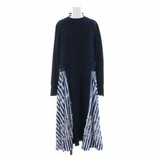 sacai - サカイ ドッキングワンピース ロング プリーツ ニット