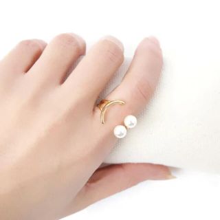 スタージュエリー(STAR JEWELRY)のパール スマイリー リング 指輪(リング(指輪))