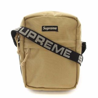 シュプリーム(Supreme)のシュプリーム 18SS ショルダーバッグ ポシェット ロゴ ナイロン ベージュ(ショルダーバッグ)