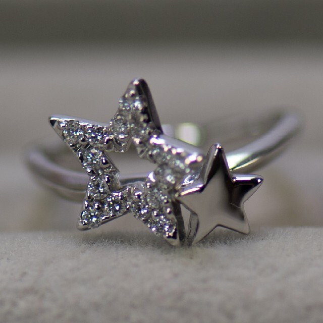 STAR JEWELRY(スタージュエリー)の☆LUNA☆様専用スタージュエリー　Pt950　0.15ct　4号　ダイヤリング レディースのアクセサリー(リング(指輪))の商品写真