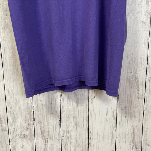 格安 激安 お値下げ不可 デザインTシャツ 両面プリント 紫 ユニセックス 古着 メンズのトップス(Tシャツ/カットソー(半袖/袖なし))の商品写真