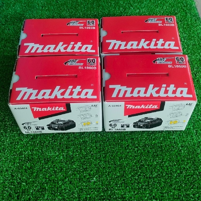 新品】マキタ純正バッテリー BL1860B 4個SET 18V 6.0Ah - 工具 ...