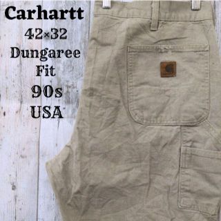 カーハート(carhartt)の90sカーハート42×32ペインターパンツUSAアースカラー古着ボトムス(ペインターパンツ)