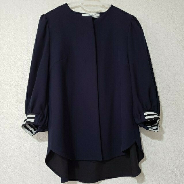 borders at balcony BALLOON SHIRT(36)ネイビー