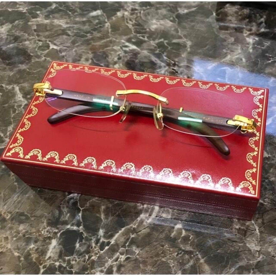 超希少!! Cartier カルティエ ヴィンテージ ウッド メガネ 超希少!! Cartier カルティエ ヴィンテージ ウッド メガネ