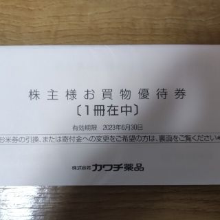 カワチ薬品 株主優待 5000円分(ショッピング)