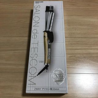 サロンドテスコム マイナスイオン 2WAYスチームヘアーアイロン 26mm TP(ヘアアイロン)