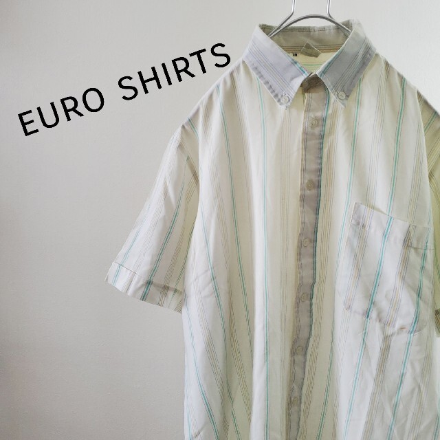 ヨーロッパ　EUROPE ストラップシャツ　パステルカラー