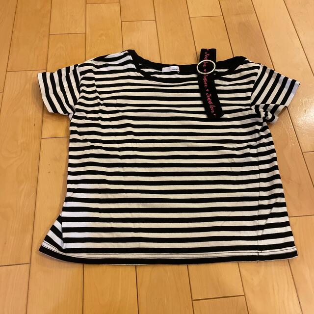 JENNI(ジェニィ)の【ジェニー】カットソー 150  ストライプ キッズ/ベビー/マタニティのキッズ服女の子用(90cm~)(Tシャツ/カットソー)の商品写真